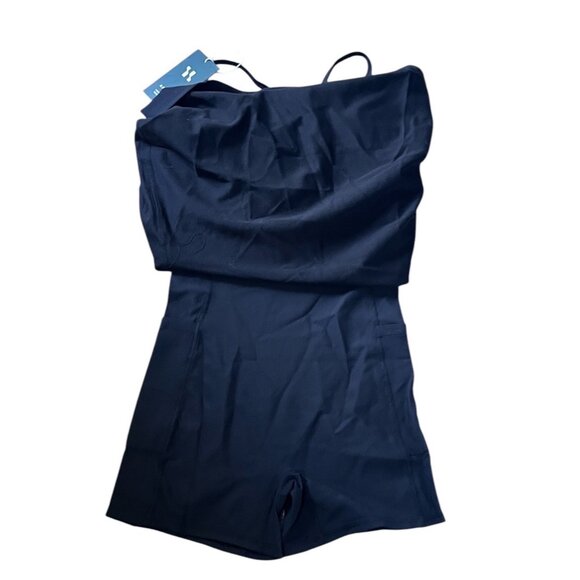 Halara Patitoff 2in1 ALine Spaghetti Strap Mini Active Tennis Dress Sz XXS Black - Picture 4 of 6